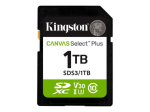 Kingston Canvas Select Plus 1TB SDXC UHS-I M&auml;lukaart, 150MB/s