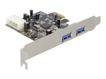 DeLock PCI Express kaart > 2x USB 3.0 PCI Express x1 5Gbps Adapter