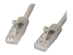 StarTech.com 2m CAT6 Ethernet kaabel, 10 Gigabit katkematute RJ45 650MHz 100W PoE l&uuml;hikaabel, CAT 6 10GbE UTP v&otilde;rgukaabel pingej&otilde;uga, hall, Fluk