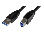 StarTech.com 5m aktiivne USB 3.0 USB-A kuni USB-B kaabel - USB 3.1 Gen 1 (5 Gbps) - USB A kuni B kaabel - 5m Must