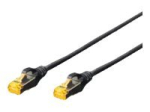 DIGITUS CAT 6a Kaitstud foolium- ja vasktr&otilde;mbelis SFTP 10m &uuml;henduskabel Black