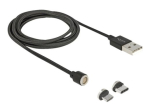 Delock USB-C Kaabekomplekt 1.1m Must