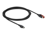 Delock Tugevdatud USB Kaabel 3m Must