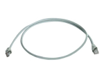 Teleg&auml;rtner DataVoice Office CAT 6a SFTP, PiMF 1m Patchkaabel Hall RAL 7035