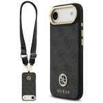 Guess 4G Strass logo & suur rihv metallnupud MagSafe &uuml;mbris iPhone Air jaoks / must