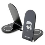 Karl Lagerfeld kokkupandav juhtmevaba laadija 2-&uuml;hes KLDCRFALKINK 15W / must Ikonik MagSafe