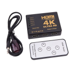 RoGer HDMI 4K High Speed jagaja 5 HDMI sisendit / Kaugjuhtimispult / Infrapuna kaabel