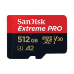 SanDisk Extreme Pro M&auml;lukaart microSDXC 512GB