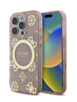 Guess IML Peony On 4G Background MagSafe tagakaas Apple iPhone 16 Pro jaoks