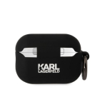 Karl Lagerfeld 3D Logo NFT Karl and Choupette Silikoon &Uuml;mbris AirPods Pro 2 jaoks / Must