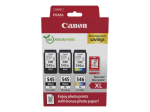 Canon PG 545 XL/CL-546XL Foto V&auml;&auml;rtuspakett Must V&auml;rv (Cyan, Magenta, Yellow) Tindi/Paberi Komplekt
