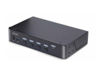StarTech.com 4-Port DisplayPort 1.4 KVM L&uuml;liti, 8K 60Hz / 4K 144Hz, 2x USB 3.0 Porti, 4x USB 2.0 Porti, Hotkey L&uuml;liting, TAA &Uuml;hilduv (D86A2-4-PO