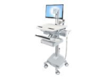 Ergotron StyleView Mobile Cart with Wheels for LCD-ekraan/klaviatuur/hiir/CPU/s&uuml;learvuti/v&auml;rvikoodilugeja kuni 22