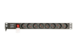 EnerGenie EG-PDU-014-F 8-pistikupesa toitejaotusseade 16A must 3m