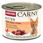 ANIMONDA Carny Kitten Vasikaliha, kana, kalkun - m&auml;rgkassitoit - 200g