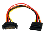 StarTech.com 8-in-1 15 Pin SATA toite pikenduskaabel 8 SATA toite pikendusjuhe 8-tolline (20,3cm)