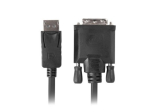 Lanberg CA-DPDV-10CU-0018-BK 1,8m DisplayPort DVI-D kaabel must