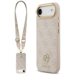 Guess 4G Strass logo & suur rihv metallnupud MagSafe &uuml;mbris iPhone Air jaoks / roosa