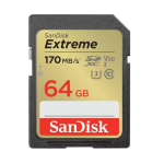 SanDisk Extreme M&auml;lukaart SDXC 64GB