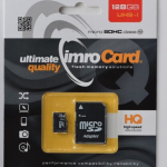 Imro m&auml;lukaart microSDHC / 128GB / cl. 10 UHS-I + adapter