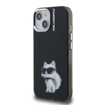 Karl Lagerfeld IML Aquarelle Choupette &uuml;mbris iPhone 15 jaoks / must