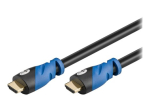 Goobay HDMI 2.0 Premium 0,5m must/sinine kaabel