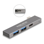 DeLock Slim USB-C 3-Porti Hub 5Gbps