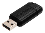 Verbatim PinStripe USB-m&auml;lupulk 64GB USB 2.0 USB-m&auml;lu must