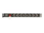 EnerGenie EG-PDU-014-FC14 8-pistikupesa toitejaotusseade 16A must 3m
