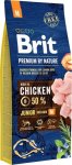 BRIT Premium by Nature Junior Medium Chicken - kuiv koeratoit - 15 kg