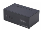 StarTech.com 2-Portiline Dual-Monitor DisplayPort ja HDMI KVM L&uuml;liti, 4K 60Hz KVM/heli/USB l&uuml;liti