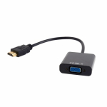 Gembird A-HDMI-VGA-03 videokaabli adapter, 0,15 m, HDMI VGA-le, must