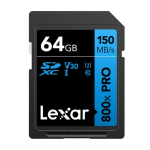 Lexar Professional 800x Pro SDXC 64GB m&auml;lukaart