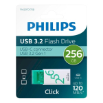 Philips FM25FD175B/00 USB-C 3.2 Gen 1 M&auml;lupulk 256GB Click Spring Green green
