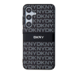 DKNY PC/TPU korduv muster tooniline triipudega &uuml;mbris Samsung Galaxy S24 jaoks / must
