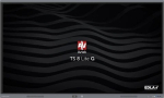 Avtek International TS 8 Lite G 75 75" LED interactive flat panel, Wi-Fi, 420 cd/m&sup2;, 4K Ultra HD, black, touchscreen, built-in Android 14 processor