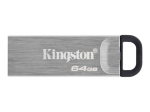 Kingston DataTraveler Kyson 64GB USB 3.2 Gen 1 USB-m&auml;lupulgad H&otilde;bedane
