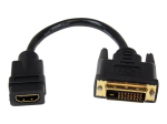 StarTech.com HDMI to DVI-D videokaabel adapter - 8in - HDMI emane to DVI mees
