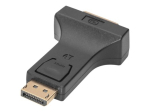 DIGITUS 20 Pin DisplayPort mees kuni 24+5 Pin kombineeritud DVI naise adapter must