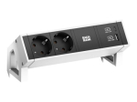 Bachmann DESK 2 2-pinniline pistikupesa kast 16A valge 20cm
