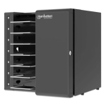 Manhattan USB-C laadimiskapp s&uuml;learvutitele, iPadidele, MacBookidele ja muule, 65W, 7-ahel, sisaldab USB-C kaableid