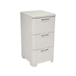 CURVER Rattan 206314 laua&uuml;hend 3 &times; 14 L sahtliga, kreem