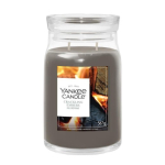 Yankee Candle Crackling Embers vahapeals&uuml;&uuml;t Cylinder Wood Grey 1 szt(u)