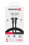 Swissten L t&uuml;&uuml;pi tekstiilne universaalne Quick Charge 3.1 USB-C Lightning andme- ja laadimiskaabel 1,2m