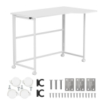 Maclean kokkupandavlaud, Valge, Mobiilne, 100x65 cm, max. 50 kg, Nurgaline, L-kujuline, MC-1250 L/W