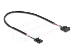 Delock 30cm sisene USB kaabel must