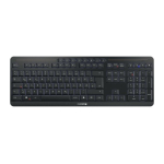 CHERRY Stream klaviatuur Ultimate, USB + RF juhtmevaba + Bluetooth, QWERTZ, saksa, must