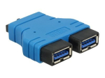 Delock USB Sisemine adapter must sinine