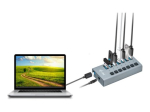 i-Tec USB 3.0 laadimise HUB 7 port + toiteadapter 36W hall