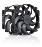 NF-A14x25r G2 PWM Sx2-PP chromax.black - kahe ventilaatori komplekt, must